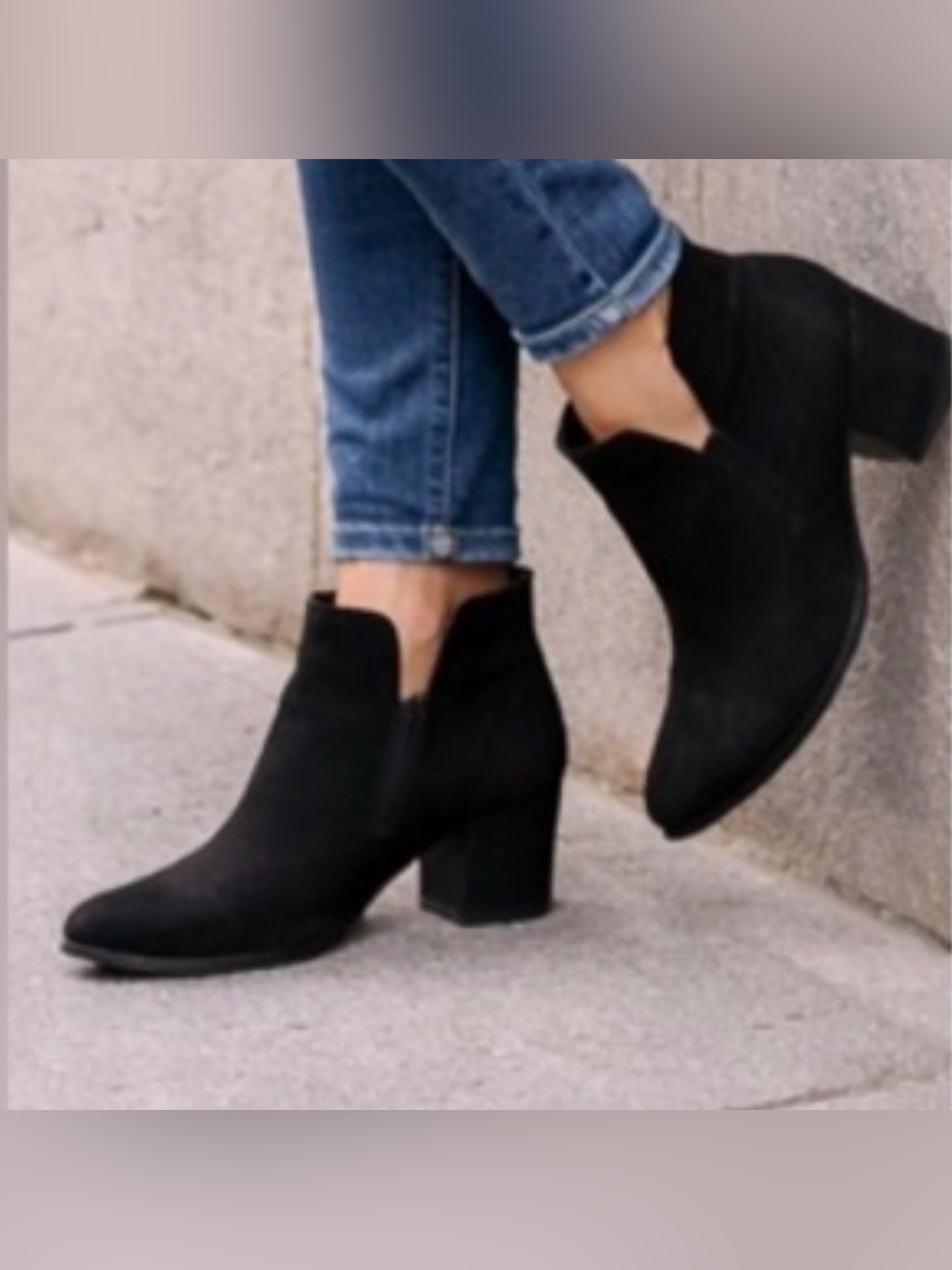 Madden Girl Black Ankle Boots with silver ankle detail.